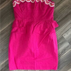 Lilly Pulitzer Pink Strapless Dress